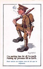 F92/ Artist Signed Postcard c1910 Donald McGill Comic Military Rifle 12 picture