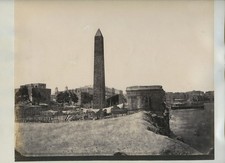 Cleopatra's Needle Obelisk Alexandria Egypt c1870s VTG Photo picture