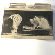 Napoleon Bonaparte Death Mask & Hands RPPC Postcard 1910s Musée de l'Armée Paris picture