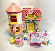 HELLO KITTY VICTORIAN DOLL HOUSE BLUE BOX TOYS FIGURES EARLY 2000 SANRIO SOUNDS picture