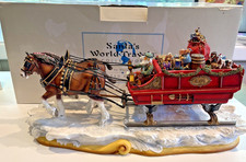 Maruri Santa's World Travels Clydesdale Horses Christmas Limited Edition Heavy picture