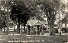 Brooklyn CT Town Pump c1910s Real Photo Vintage Postcard picture