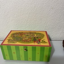 Vintage Disney 50th Anniversary Green Retro Park Design by Shag Keepsake Box Guc picture