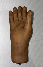 Vintage Prosthetic Hand Rubber Dark Tone Medical Oddity Bizarre picture