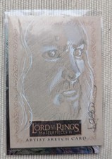 Topps Lord of The Rings Masterpieces ll Sketch Card Eomer - Darla Ecklund picture