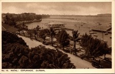 Natal Esplanada Durban Postcard unused 1930s South Africa picture
