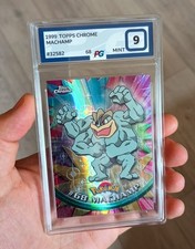 PG 9 Spectra Chrome Machamp Topps Pokémon Graded Card Mint picture
