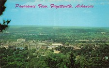 Vintage Panoramic View, Fayetteville, Postcard Fayetteville Arkansas Unposted picture