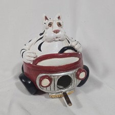Vintage 1998 Enesco Vicki Thomas CATILLAC Fat Cat Car Birdhouse Whimsical picture