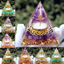 6CM Wealth Tree Quartz Natural Orgonite Pyramid Chakra Energy Healing Crystals picture