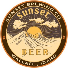 Sunset Brewing Beer of Wallace, Idaho NEW Metal Sign: 12