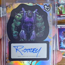 Topps Marvel Ryan Ottley Hard Signed Certified Auto Hulk Card SA-RO 2023 picture