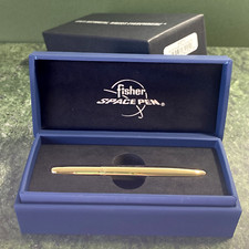 400TN Fisher Bullet Space Pen Gold Titanium Nitride Gift Boxed. SEE PHOTOS *NEW* picture
