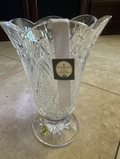 New Waterford Crystal First Edition Seahorse Vase, 10