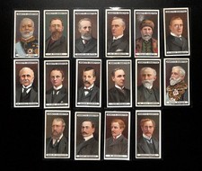 1906 Hignett’s Pioneer “Modern Statesmen” – 16 Card LOT – Scarce British Tobacco picture