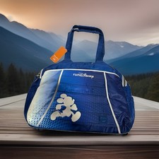 2026 Disney Parks RunDisney Oversized Pontoon Lug Bag Gym Luggage Mickey NWT picture