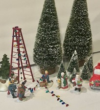 Vintage Dept 56 Christmas Village Accessories Lot•Orignal Boxes•5 Boxed Sets•EUC picture