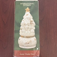 Santa Trinket Box International Bazaar NIB picture