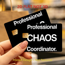 2pc Professional Chaos Coordinat Credit Card Sticker Debit Skin Decal Cover picture