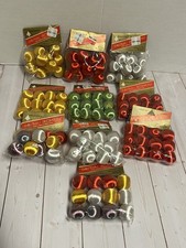 NOS mixed lot 10 packages Bradford’s satin ball Christmas ornaments 25mm picture
