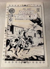 BILLY THE KID #107 comic ART original stat COVER 1974 WESTERN GUNFIRE TRAIN huge picture
