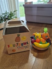 1958 Antique Fruit Bowl Salt/Pepper Shaker & Sugar Bowl W/Original Box picture