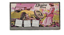 Vintage Empire Tires  Ink Blotter Advertisement 1923 Calendar Art Deco picture
