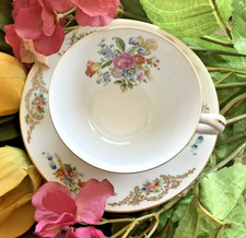 Vintage AICHI Floral Cup/Saucer Set-Made in Occupied Japan 1940s picture