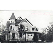 Residence of A.J. Johnson in Big Lake Minnesota Vintage Postcard PD10 picture