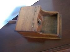 Antique Wooden Ballot Box Marble Black Ball Fraternal Wood Vote Blackball picture