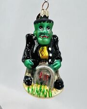 Christopher Radko Frankie Baby Frankenstein Gem Glass Halloween Ornament - READ picture