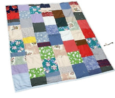 Vintage Ecclectic Square/Rectangle Mitchmatch Cutter Quilt (Approx 77