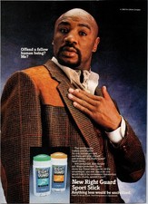 Right Guard Marvelous Marvin Hagler 1988 Magazine Print Ad Deodorant Vintage picture