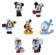 Disney Cruise Line Themed Character Trading Park Pins 7 Specific Set Brand New picture
