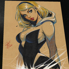 Gwen Stacy Art Print Signed 8.5x11 | Art by Keyeske picture