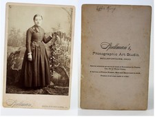 LOT OF 10 ANTIQUE CABINET CARDS SOME w/ STUDIO ON BACK PORTRAITS 4x6 picture