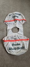 RARE Vintage Omaha World Herald Canvas Newspaper Boy Bicycle Saddlebag Paper Bag picture