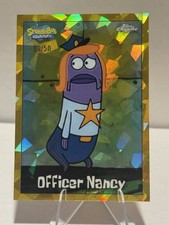 2025 topps Sapphire spongebob Officer Nancy Book End /50 picture