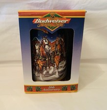 1999 Budweiser Holiday Stein Clydesdales A Centrury of Tradition w/ Box COA NOS picture