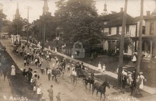 Parade W Main Street GREENVILLE PA Mercer Co RPPC Photo Postcard COPY picture
