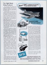 1948 Adel Precision Products Vintage Aviation Ad Chance Vaught F4U-5 Fighter picture