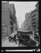 New York City NY East 63rd Street 1938 delivery truck street scene FSA picture
