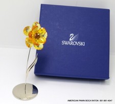 Swarovski Crystal Paradise Flower collection Dambulla Light Topaz Flower 677618 picture