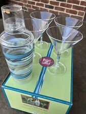 Cocktail Martini Mixer Bar Set 4 Glasses Shaker Acrylic Plastic Outdoor Party picture