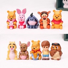 10pcs Winnie The Pooh PVC Action Figures Set Pooh Tigger Eeyore Piglet Toys USA picture