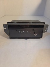 Vintage Borg Instruments12-volt Electric Dash Clock Flip Display Untested picture