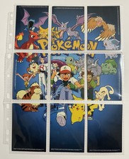 1999 Topps Pokémon 9-Card Complete Puzzle Set TV Animation TV5-TV13 picture