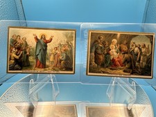 108 Antique French Religious Chromolithograph Cards Maison Bonne Presse Paris picture