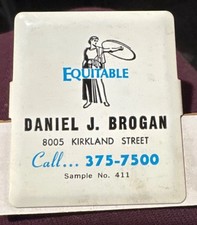 vintage advertising clip - Equitable Daniel j Brogan picture