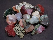 Jasper Mix 1 LB Dalmatian Fancy Polychrome & Zebra Jasper Natural Specimens picture